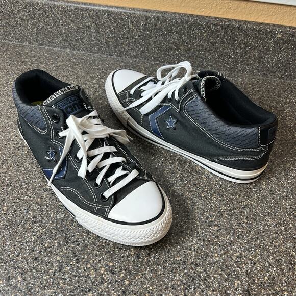 Converse CONS All Star Chuck Taylor Mens 9.5 Shoes Gray Blue Lace Up Sneaker Low - Picture 1 of 11